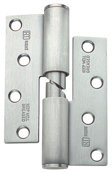 Butt Hinge Rising Grade 304 Stainless Steel Length x width: 100 x 77 mm anti-clockwise closing direction satin