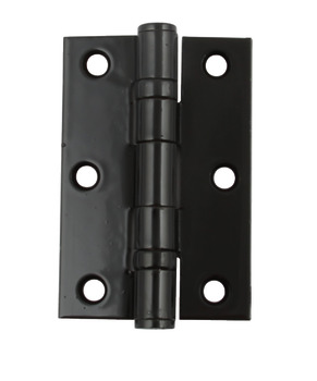 Butt Hinge Ball Bearing 76 x 50 mm Steel Black