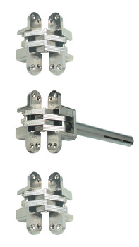 Concealed Door Closer Kit Zinc Alloy with Plated Steel Links Soss For interior doors Bright nickel plated