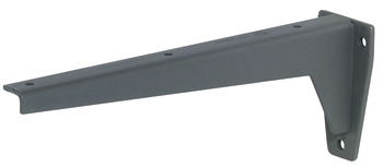Fixed Bracket for Tables and Bench Seats Load Bearing Capacity 150 kg per pair Hegbo Dimensions (AxBxC): 200 x 46 x 80 mm grey primed