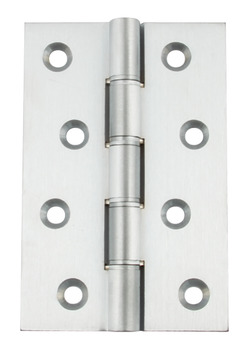 Butt Hinge DPBW Brass 102 x 67 mm Satin chrome