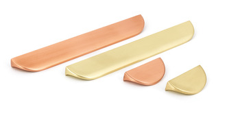 Nick Pull Handle Aluminium Brush Copper 32mm c - view 2
