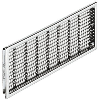 Ventilation Grille Rectangle 170x42mm Plastic Chrome