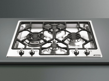 Smeg Cls PGF64-4 Hob Gas 4Z UL Stainless Steel