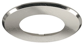 Bezel for Recess Mounting Loox LED 2025/2026 Round Stainless steel coloured