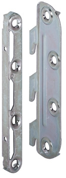 Bed Fittings Noval K Strike Plate Height 100-130 mm Hook in Plate Height 100-127 mm Blue galvanized steel Plate height 130 mm