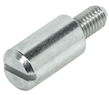 Shelf Support Plug in for Ø 5 mm Holes for Use with M4 Sleeve For wooden shelves with M4 threaded bolt Nickel plated