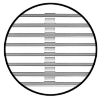 Ventilation Grille SM 480x104mm Anodised M.Silver - view 2