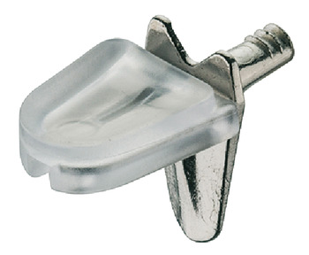 Shelf Support Plug in for Ø 3 mm Hole Zinc alloy with plastic support Nickel plated