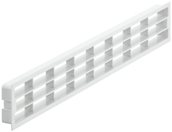Ventilation Grille Rectangle 400x72mm Plastic White