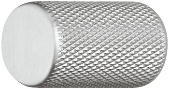 Knob Aluminium Ø 17 mm Graf Stainless steel effect