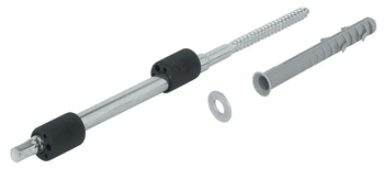 Concealed Shelf Support Press-Fit for Installation into Masonry Walls For concealed mounting of shelves size: 12 mm for min. shelf thickness: 19 mm
