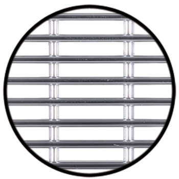 Ventilation Grille Rectangle 57x57mm Plastic Chrome - view 2