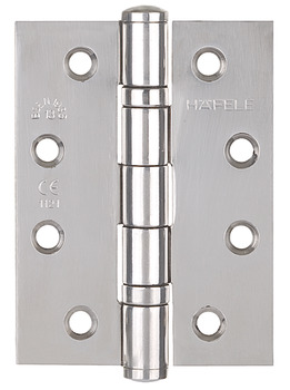 Butt Hinge Length 102 mm Stainless Steel ANSI hole pattern Radius corners polished
