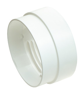 Manrose 100mm T.Hose Conn PVC Wht Male