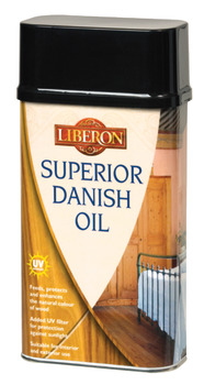 Superior Danish Oil with UV Filters Size 250 ml - 5 Litre for Wood Care Liberon Size 1 litre