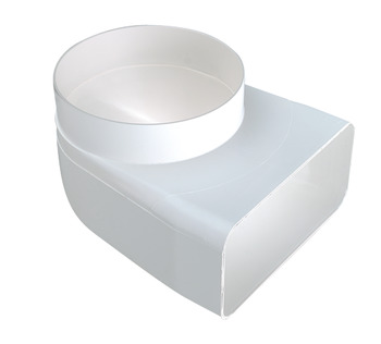 Elbow 90º Bend Male Flame Retardant PVC White System 4