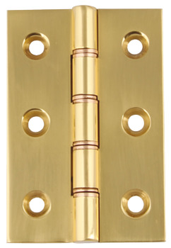 Butt Hinge DPBW Brass Square corners Length x width: 76 x 50 mm chrome plated