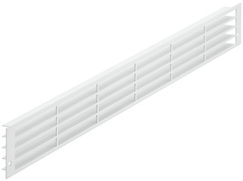 Ventilation Grille Rectangle 57x570mm Aluminium Wht 9010