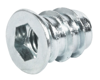Screw-In Sleeve with Rim Steel Length 13 mm M6 internal thread galvanized