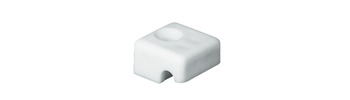 Fastening Block for Straight Laundry Baskets White RAL 9010 finish