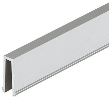 Clip on Profile Length 4000 mm Silver coloured (E6/EV1)
