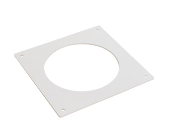 Wall Plate Flat Round System 4 (Ø 100 mm) with Ø 102 mm hole wall plate