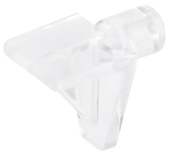 Shelf Support Plug in for Ø 6 mm Hole for Wooden Shelves Transparent