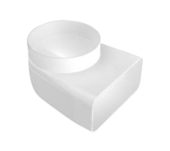 Elbow 90º Bend Male Flame Retardant PVC With rotating spigot White