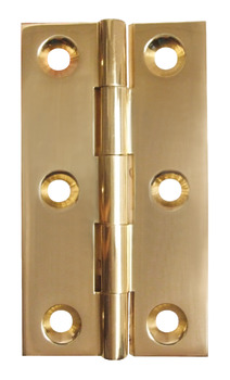 Broad Style Hinge 75 x 42 mm Brass With brass pin Antique brass