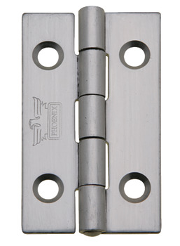 Butt Hinge Unwashered 62 x 38 mm Stainless Steel With stainless steel fixed spun pin Polished
