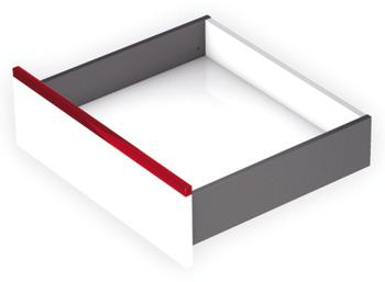 Drawer Set 121 mm High with Dynapro Tipmatic Runners Vionaro Length 500 mm graphite