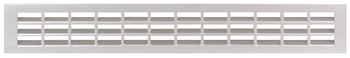 Ventilation Grille Rectangle 550x64mm Anodised M.Silver Fire Rated - view 3