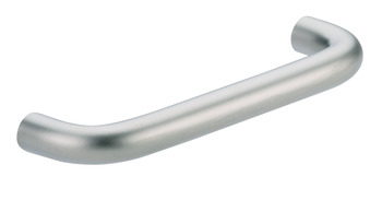 D Pull Handle Anodised Silver Col D10x32mm 96mm Fixing Centres - view 2