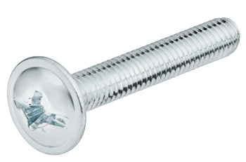 Connecting Screw, Combi Slot PZ2, M4, Zinc Plated, 10 mm