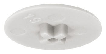 Minifix 15 Cover Caps PZ2 Plastic White
