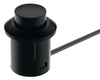 LED Push Switch Ø 14 mm  for use with Loox LED Lights Black finish