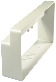 Adaptor for Double Airbrick Wall Outlet UV Stabilised Material System 6a white finish