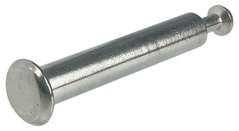 Capped Bolt Minifix For Ø 8 mm hole Drilling distance B: 34 mm for panel thickness 19 mm nickel plated