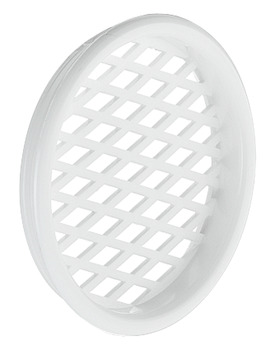 Vent Trim Rectangle D55mm Plastic White