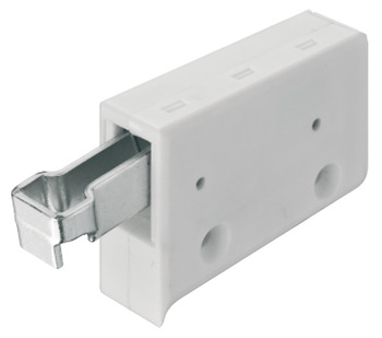 Cabinet Hanger Screw Fixing Unhanded Two-Way Adjustment For screw fixing visible inside the cabinet White