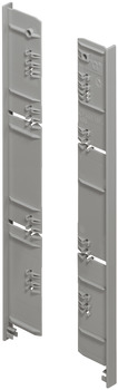 Cover Cap for 186 mm Drawer Sides Height 197 mm Nova Pro Scala To create Nova Pro Scala internal drawers Silver