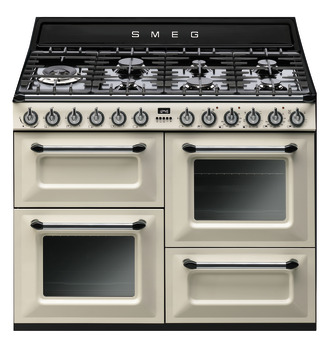 Cooker Dual Fuel Traditional Four Cavity Gas Hob 1100 mm Smeg Victoria TR4110P1 - Cream
