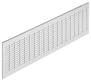 Ventilation Grille Rectangle 480x80mm Anodised Silver Fire Rated