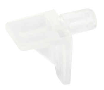 Shelf Support Plug in for Ø 5 mm Hole for Wooden Shelves Plastic Transparent