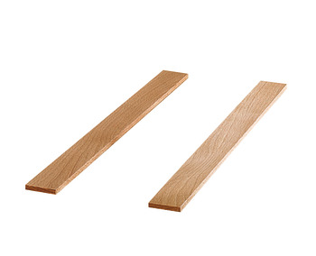 Beech Glides for Free Standing Wicker Baskets Height x depth x width: 6 x 480 x 40 mm
