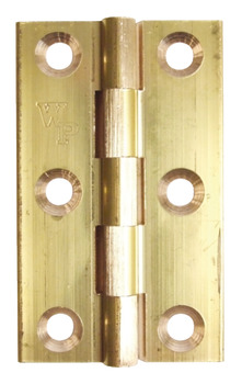 Butt Hinge Heavy Gauge 64 x 38 mm Brass With brass pin Polished