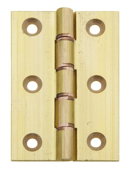 Butt Hinge DPBW Ø 8 mm Knuckle 76 x 51 mm Brass Straight hole pattern Imitation antique bronze