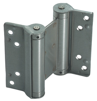 Spring Hinge Double Action 100 x 75 mm Steel Silver lacquered