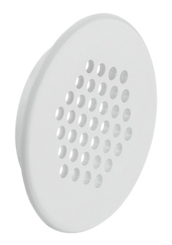 Vent Trim Rectangle D48mm Perforated Plastic White
